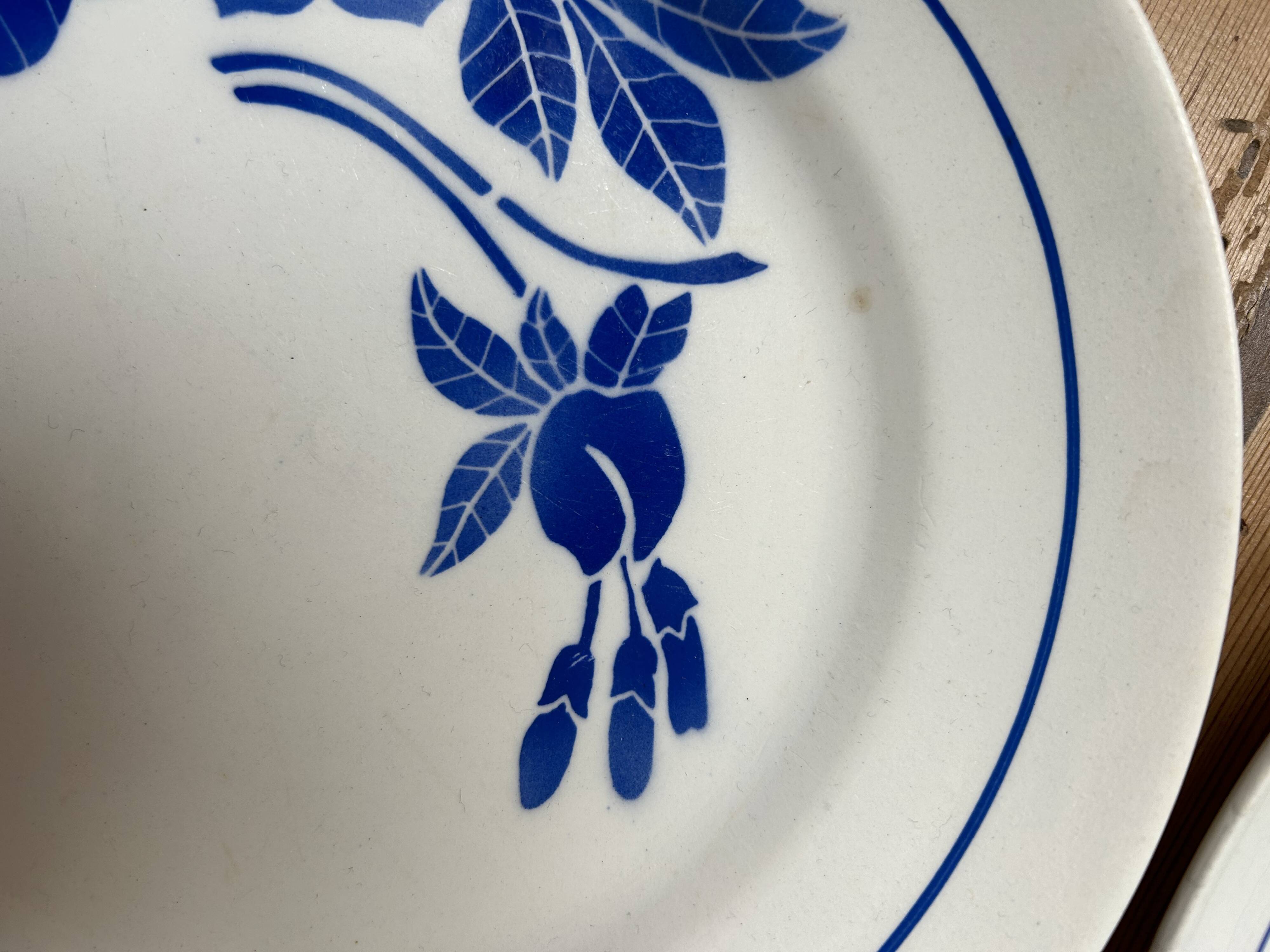 Set of 4 old Limoges flat plates