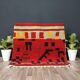 Handmade colorful wool Berber rug 200cmx200cm