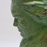 Terracotta bust of beethoven signed by henri onesto