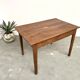 Solid cherry wood desk with spindle legs