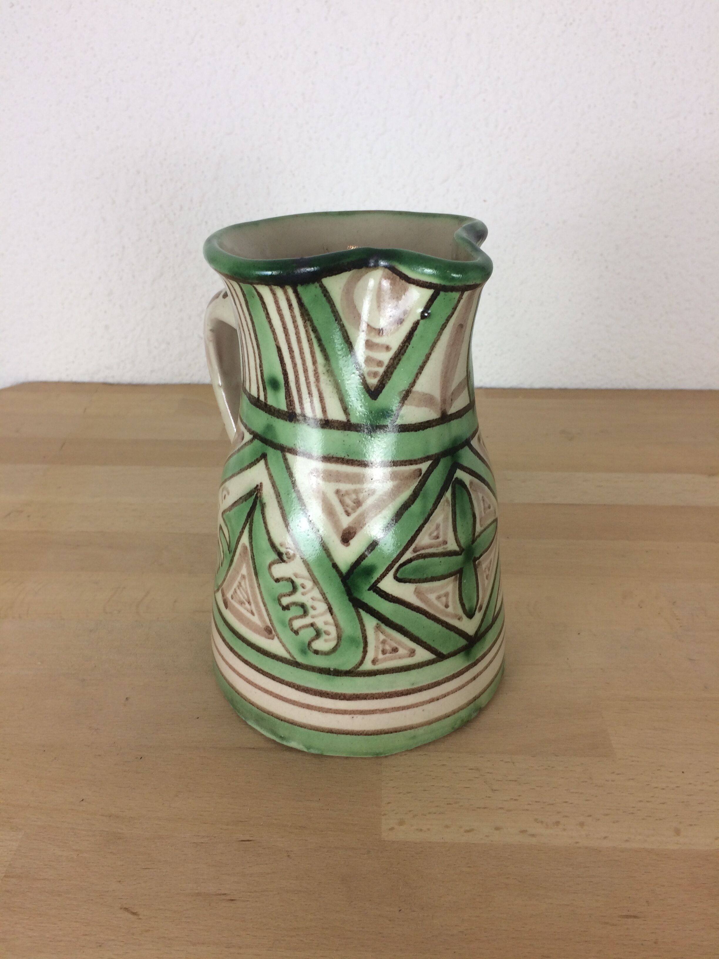 Ceramic pitcher Domingo Punter Teruel zoomorphic bird