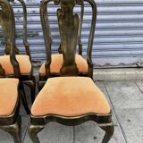 Ensemble 6 chaises en laque