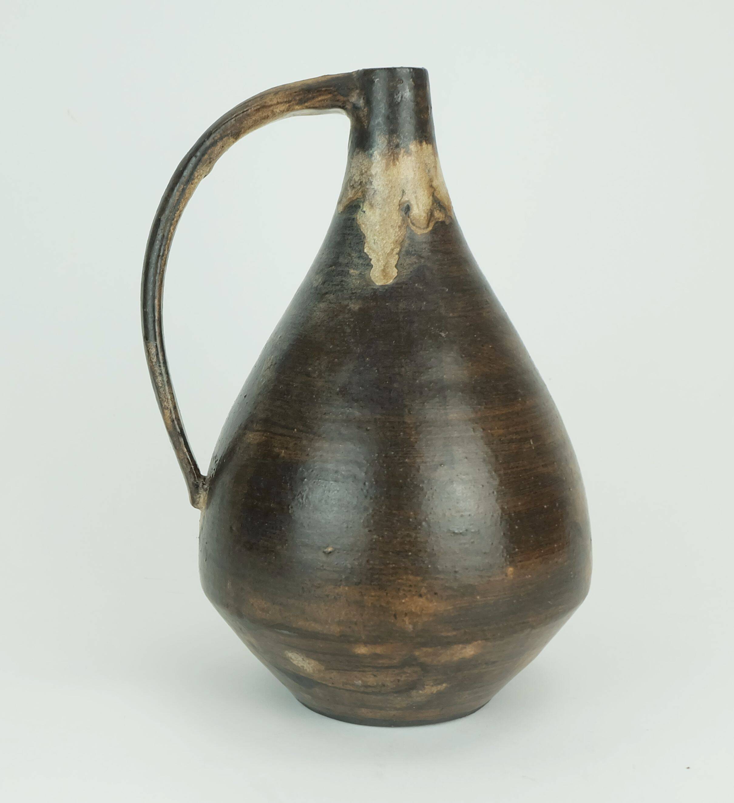 Vase en céramique moderne danoise, poterie d'atelier conny walther, danemark, années 1960-1970