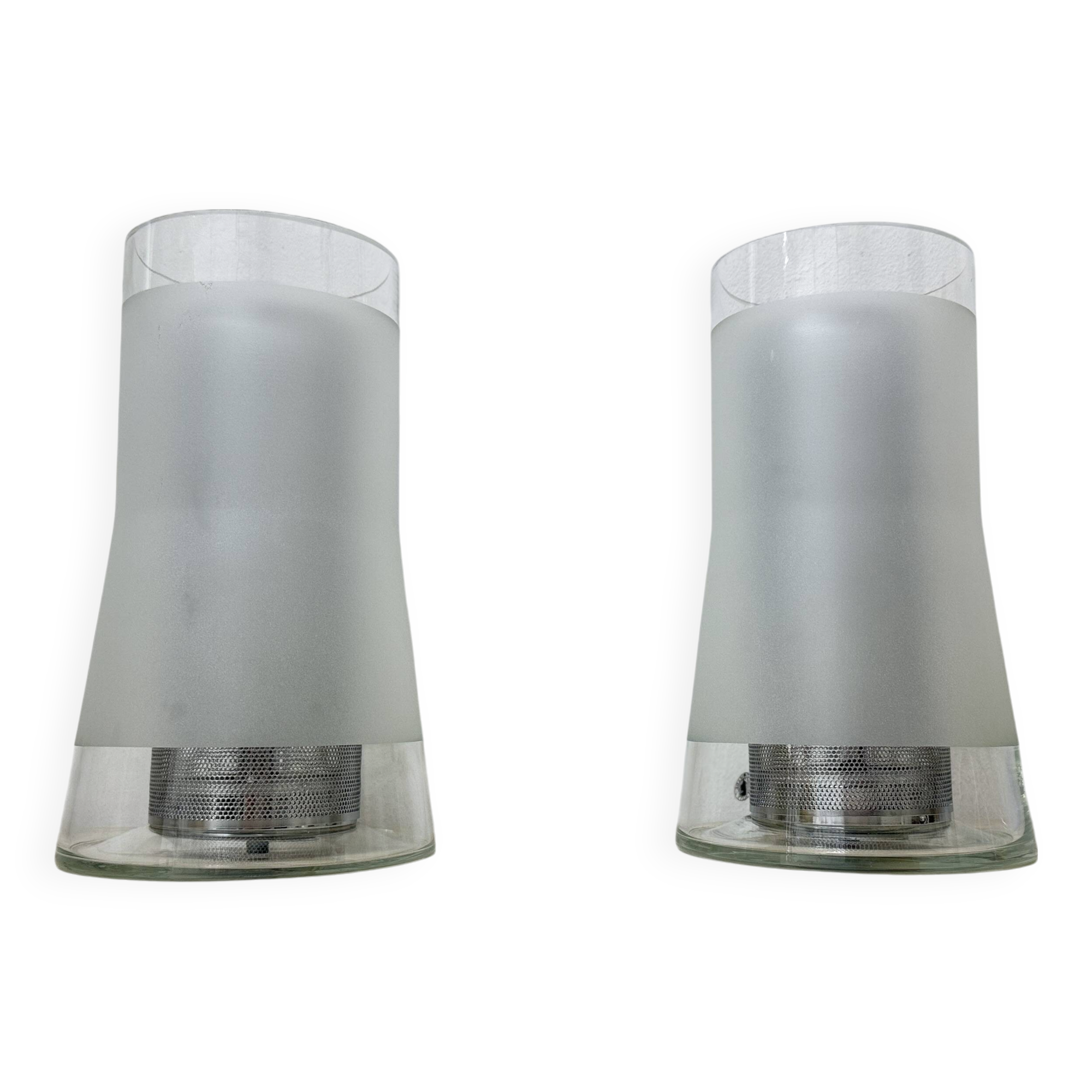 Vintage IKEA 80s table lamp B9919 – hand made frosted glass with diffuser