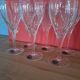 6 crystal glasses from Lorraine in the original box.