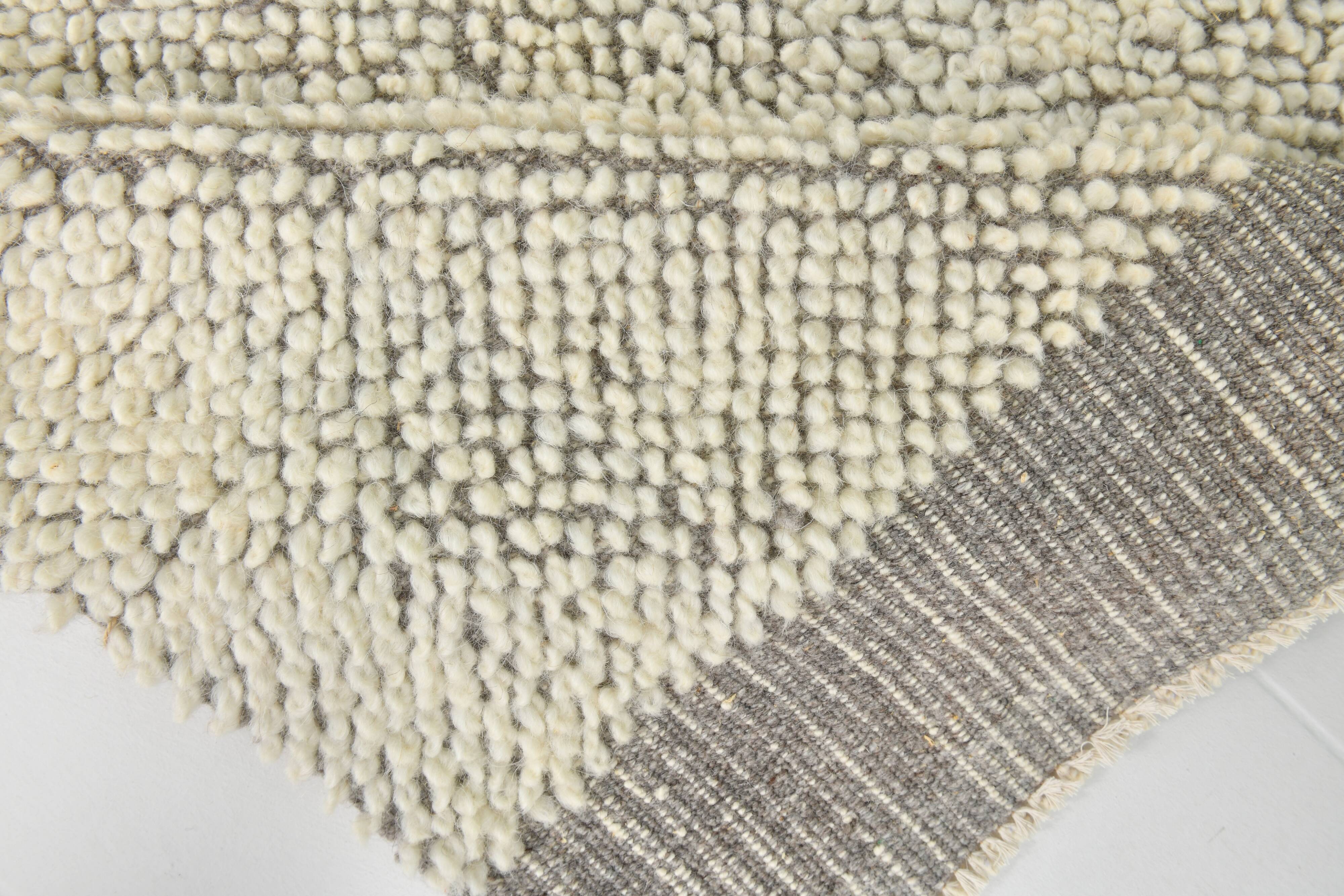 6x10 Gray Beige Modern Vintage Rug, 195x300Cm