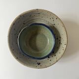 Glazed ceramic bowl/trinket dish, signed