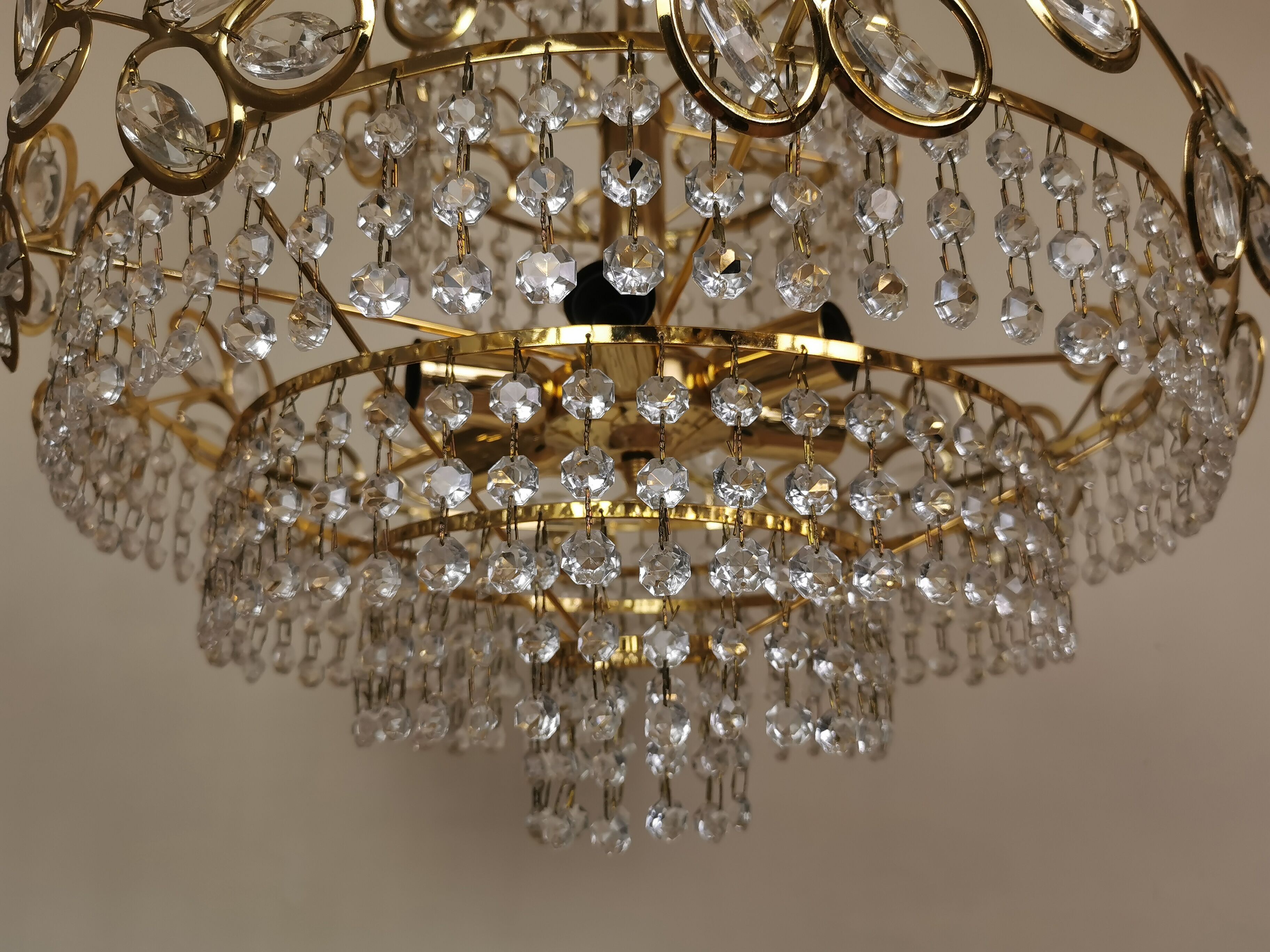 80s stamped chandelier