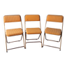 3 chaises vintage lafuma  modele chantazur