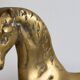 Vintage golden brass horse