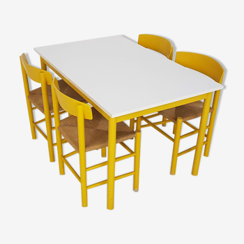 Table et chaises par Borge Mogensen pour FDB Mobler, Danemark, 1960