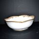 Antique Sèvres porcelain salad bowl with hand-painted gold arabesque decoration