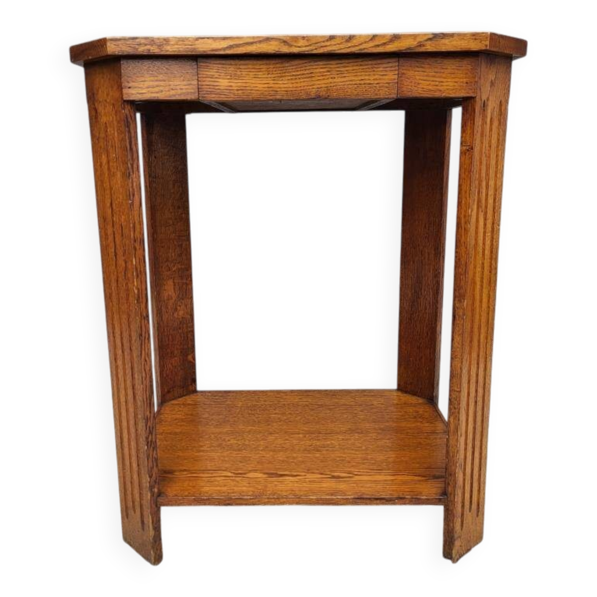 Art Deco Octagonal Console Table with 2 Trays