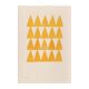 Collection de 4 peintures abstraites jaunes signées eawy