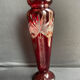 Baluster vase - cut blown crystal