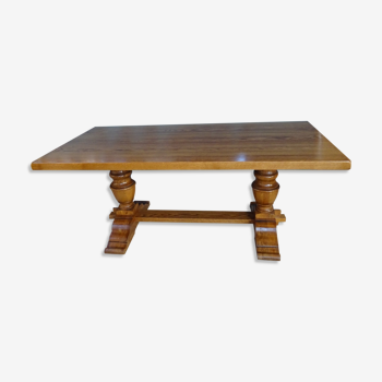 Farmhouse table in solid oak 190 cm