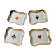 Set cups Limoges decoration card games