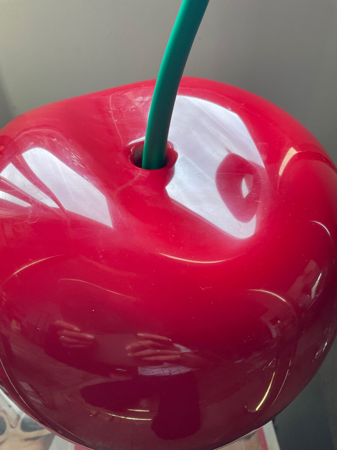 Vintage apple plastic ice bucket 80s