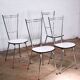 Series of 4 formica chairs