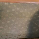 Fauteuil lounge scandinave vintage en cuir cognac, style milieu du siècle