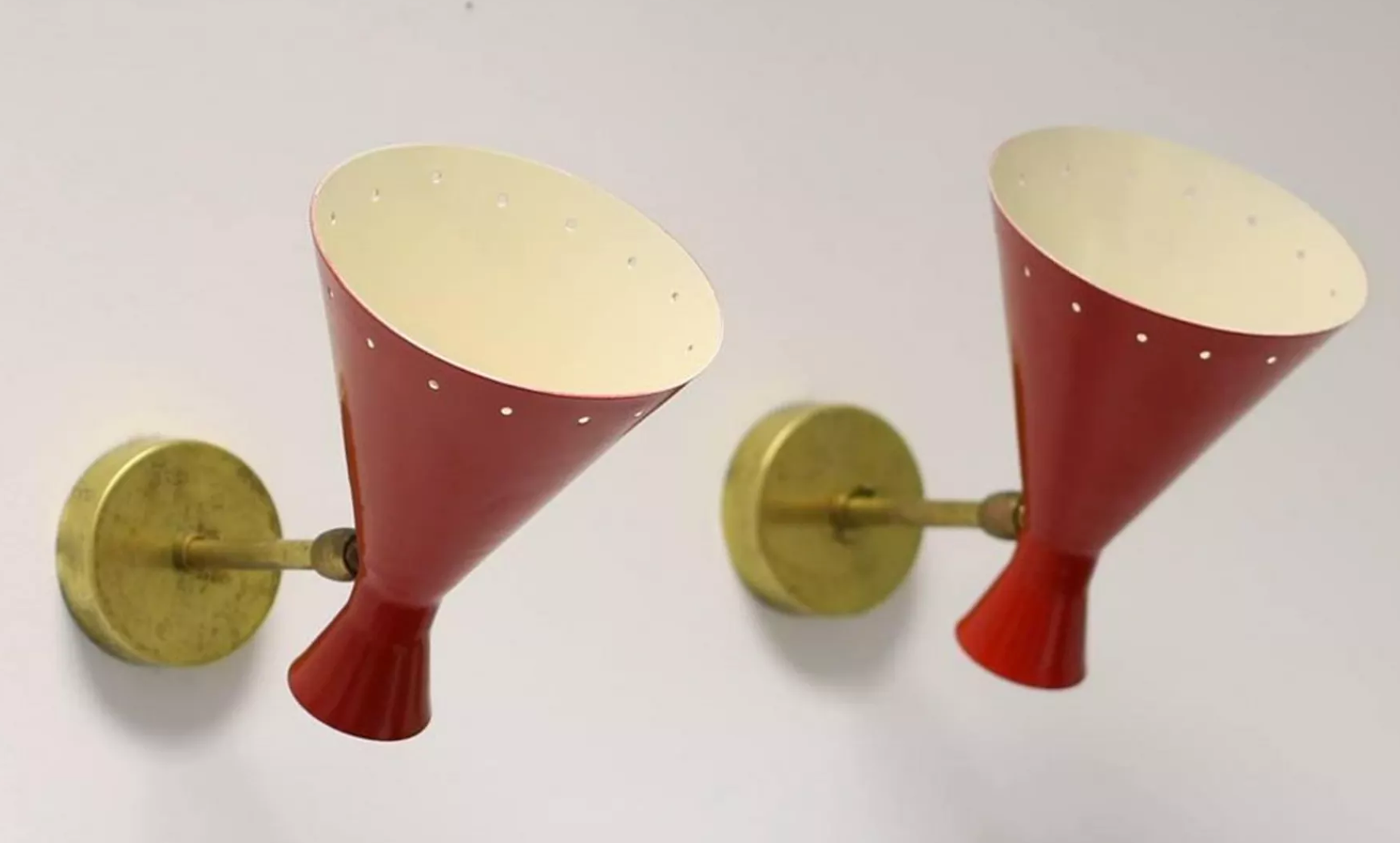 Pair Italian wall in the style of the 50's