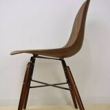 4 chairs in abs, wood and metal