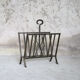 Metal magazine rack