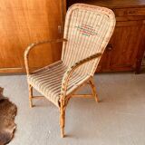 Wicker armchair