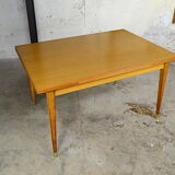 Table pierrette oak clear vintage 1960
