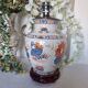 Hand-painted porcelain table lamp, Chinese Imari style.