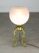 Mid-century Brass and Glass Table Lamp
