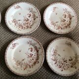 Series of 9 plates Iron Earth