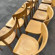 Set of 10 bistro chairs with crossbars