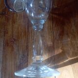 6 flûtes a champagne en cristal taillé main