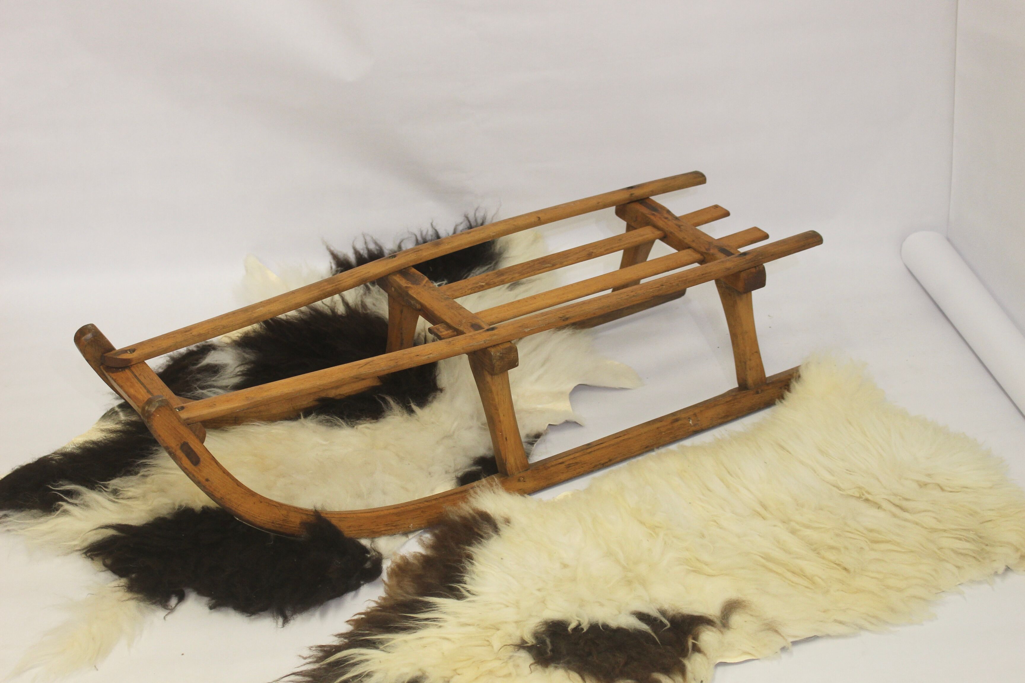 Vintage wooden sledge