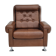 Fauteuil en cuir du milieu du siècle, années 1970