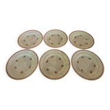 Assiettes à dessert Gien Christiane x 6