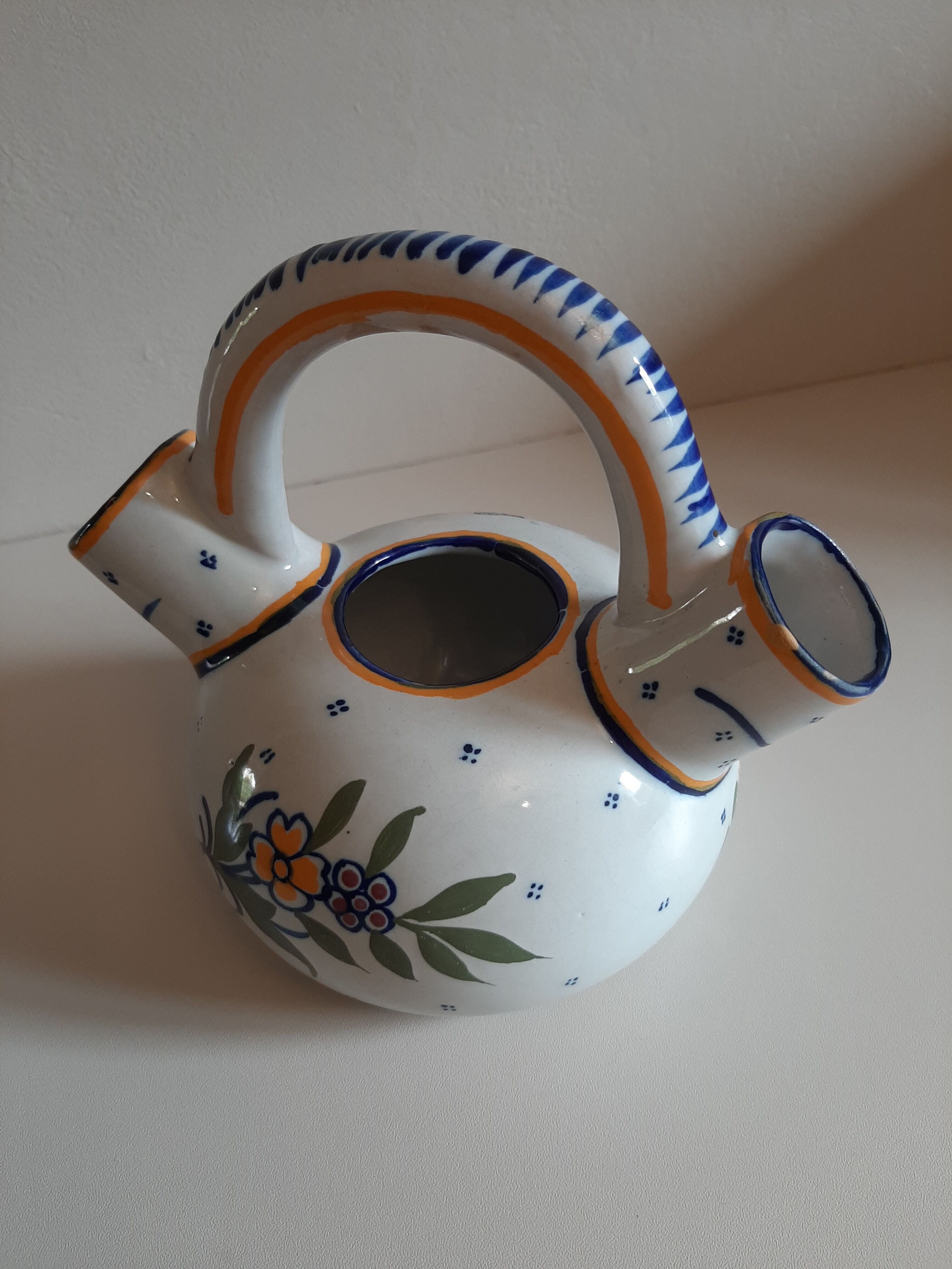 HB Quimper flower vase