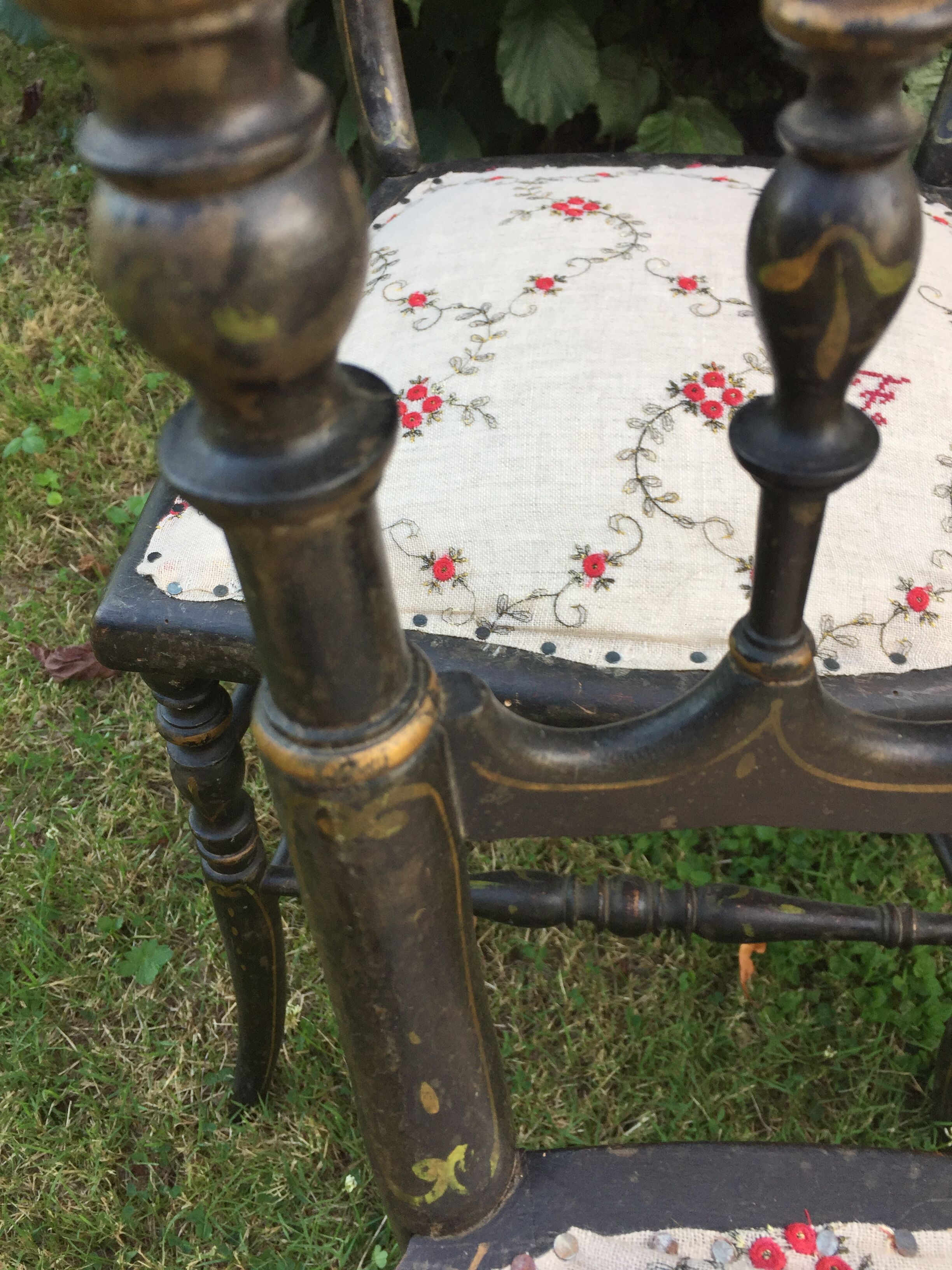 4 Napoleon chairs, orchestra chairs