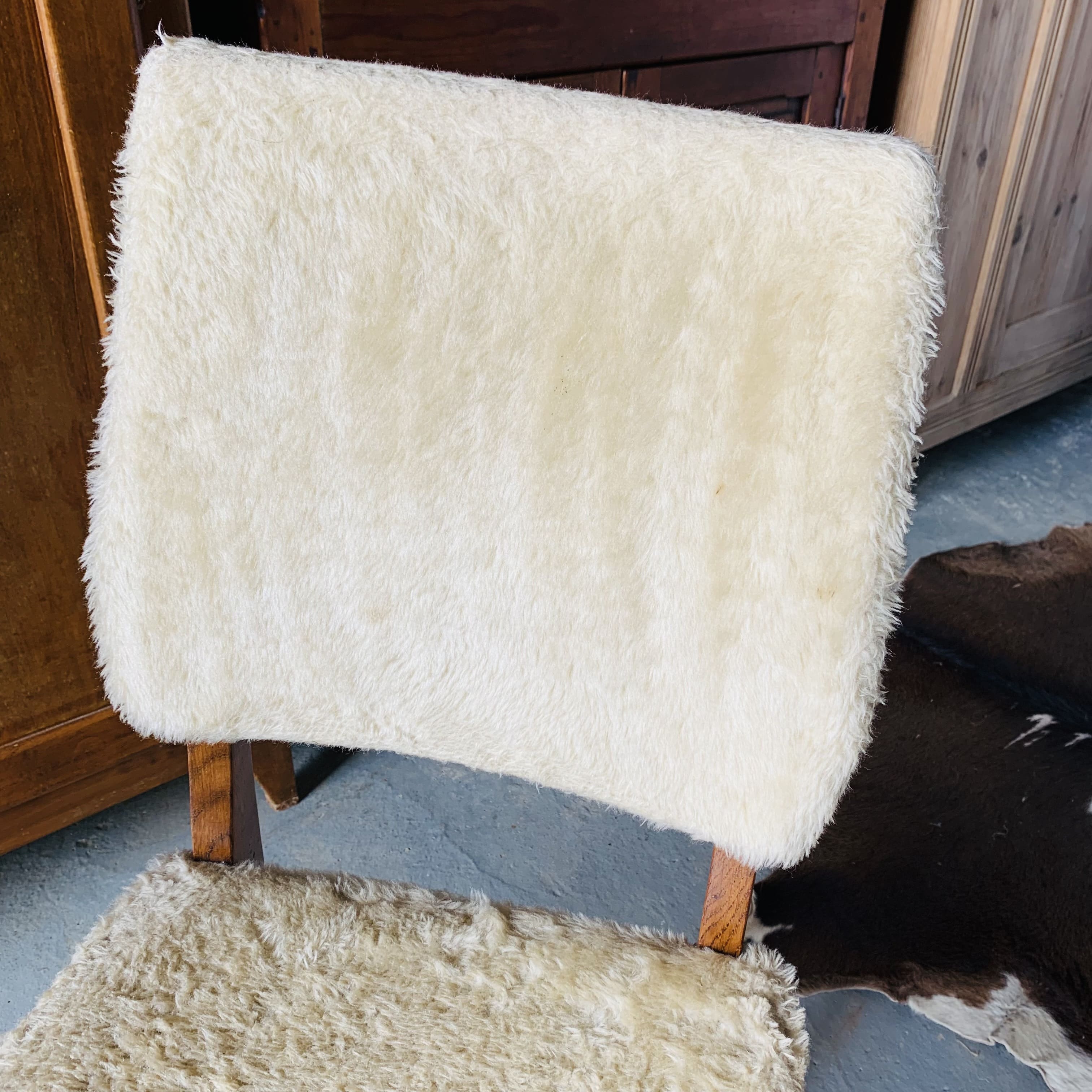 Set of 2 moumoute chairs - wooden structure