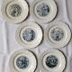 6 dessert plates iron land moulin des loups les chansons