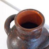 1960s ceramic pot-bellied vase with handles