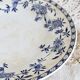 Antique patinated pedestal dish - Rare Dresden porcelain