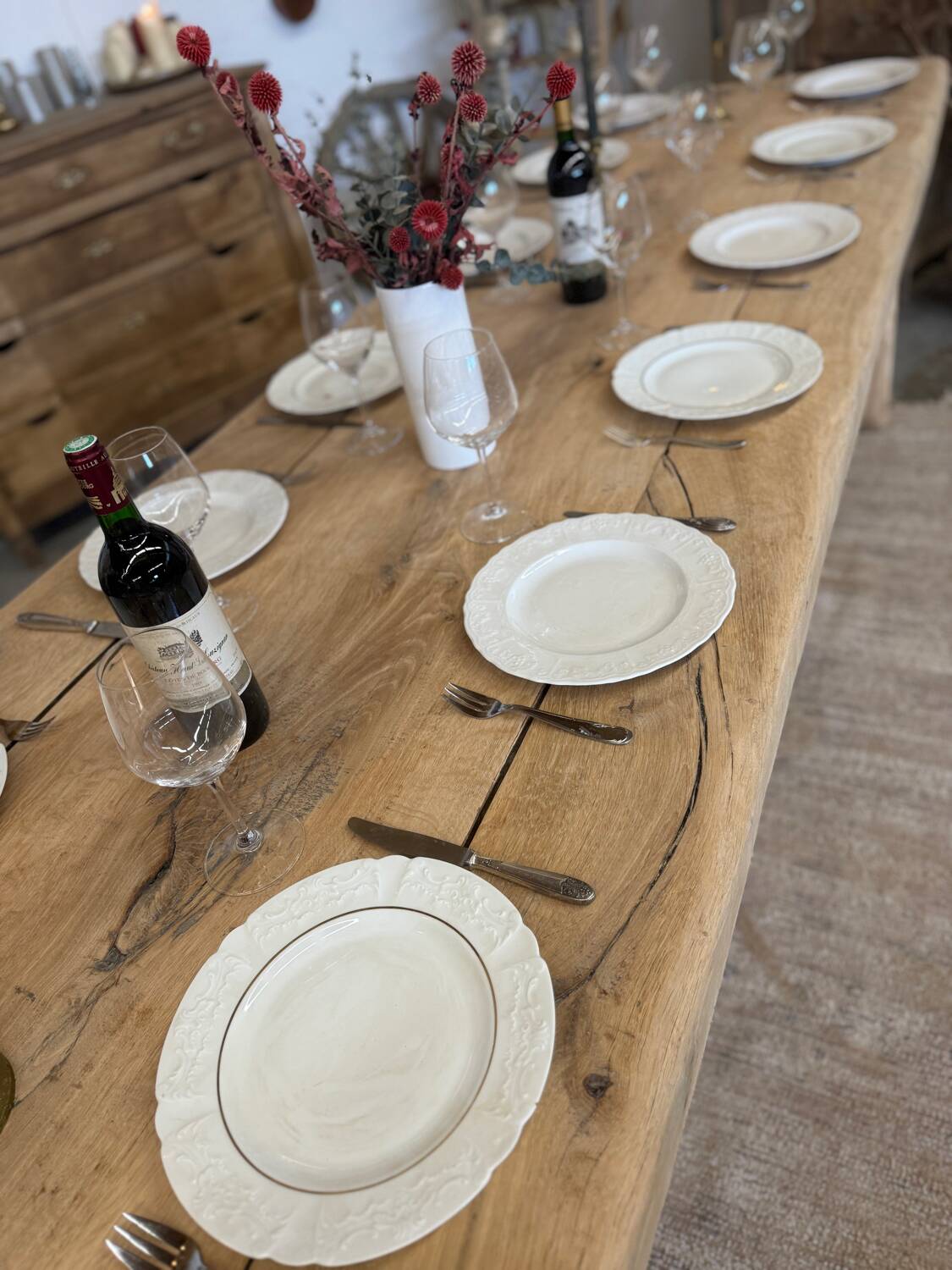 Very large renovated farmhouse table