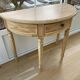 Half-moon entryway console