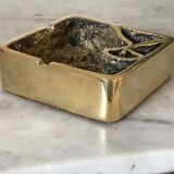 Solid brass ashtray