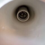 Space Age aluminum suspension, saucer suspension, vintage ceiling lamp, ceiling lamp