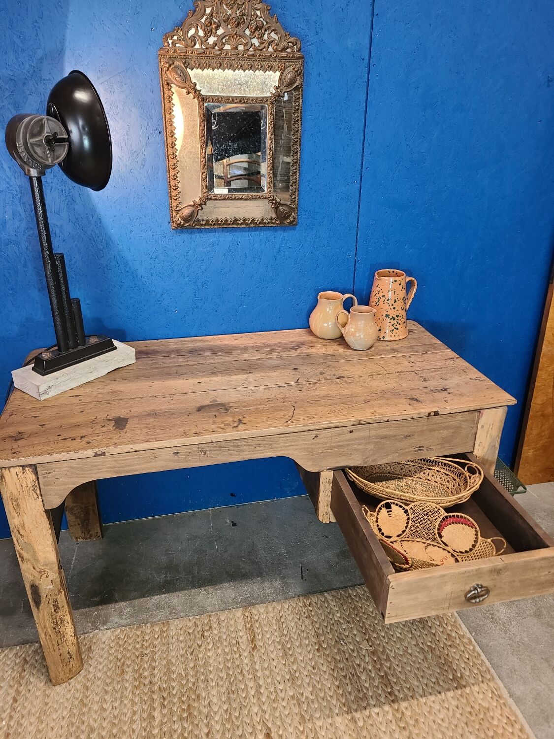 Vintage desk circa 1920, farm table