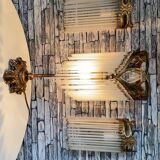 Guimard-style sign neck lamp with two wall lights