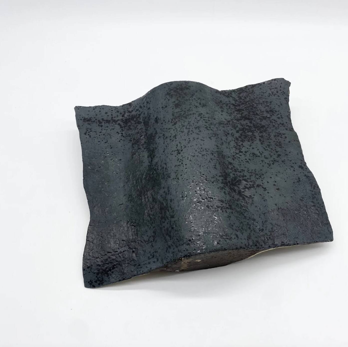 Reversible "Coal Black" / Brutalist Vase